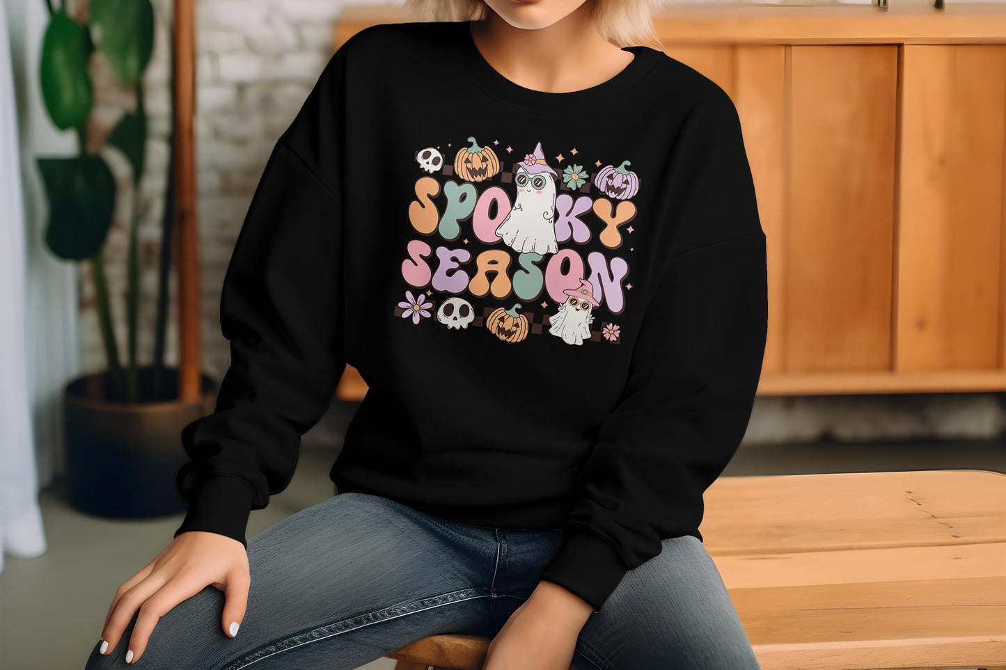 Spooky Season Retro Halloween Fall Sublimation Transfer