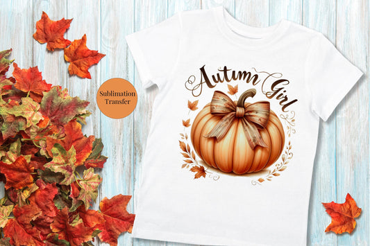 Autumn Girl Sublimation Transfer