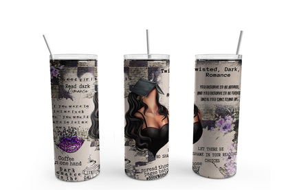 Vintage Smut Tumbler Sublimation Tumbler, Ready to Press Sublimation Transfer, 20 oz. Skinny Tumbler