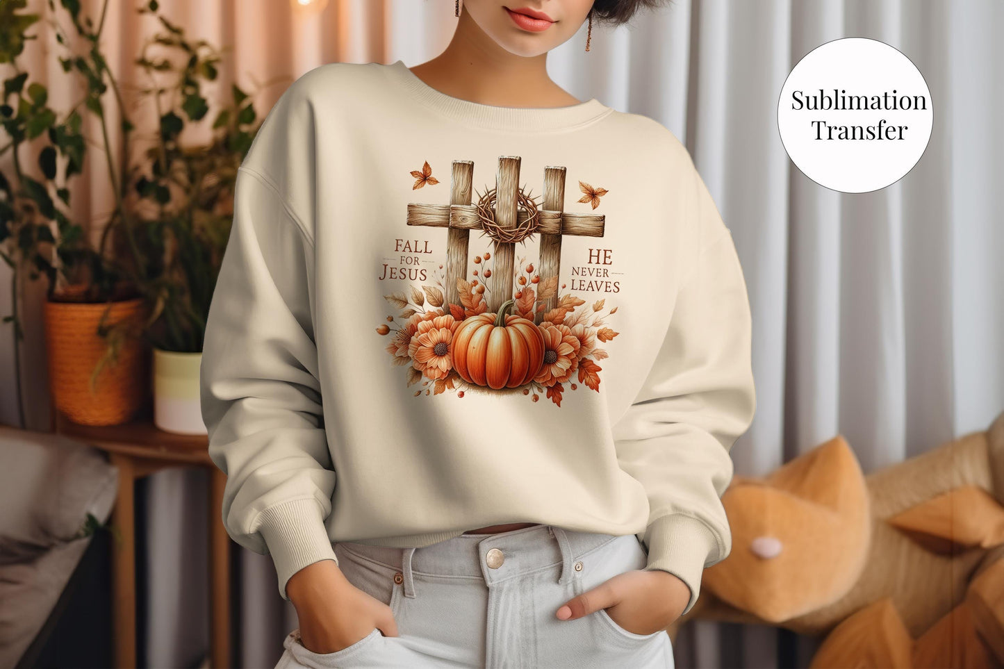 Fall for Jesus Sublimation Transfer