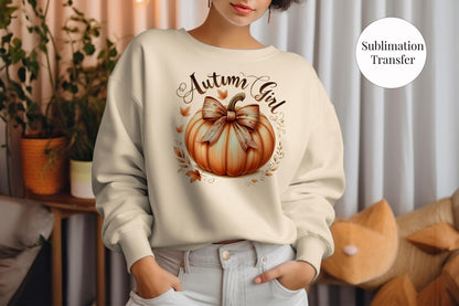 Autumn Girl Sublimation Transfer