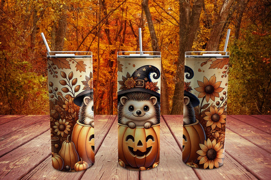 Halloween Hedge Hog 20 oz. Sublimation Tumbler Transfer